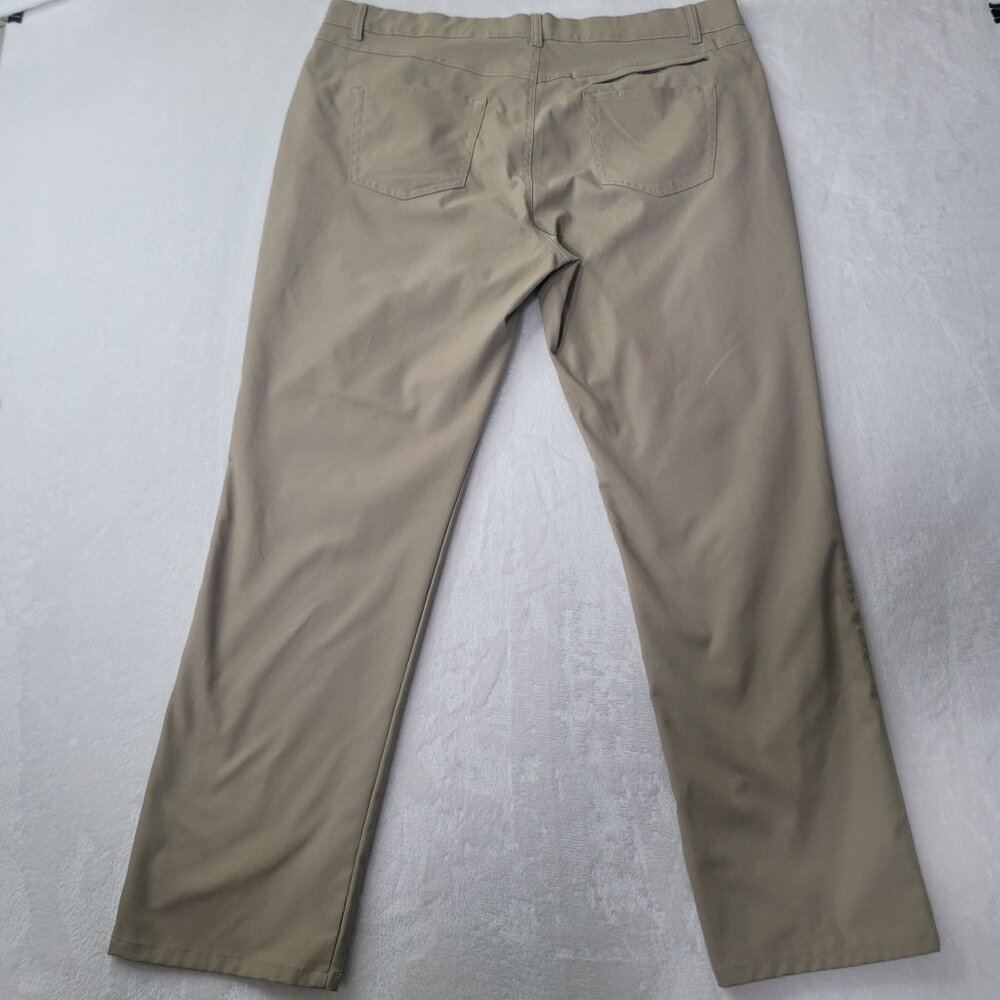 Pebble Beach Golf Men's Straight Leg Khaki Flat Front Pants 40X32 - Picture 8 of 10